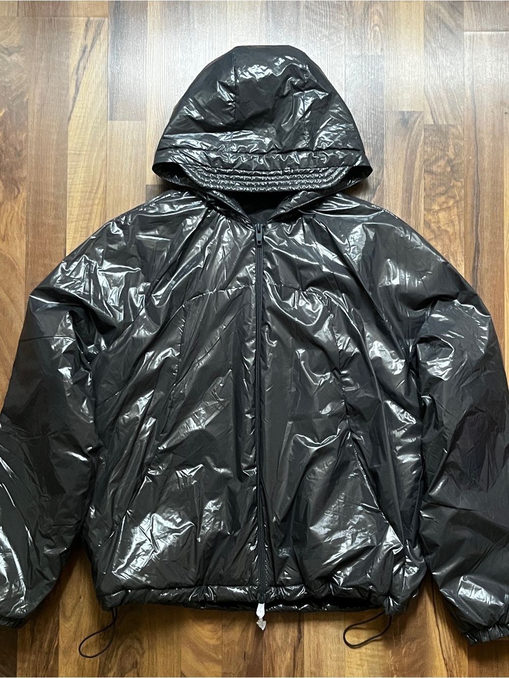 Men's Black Zara Hooded Puffer Jacket NEWT